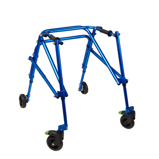 Blue Circle Specialty Klip Posterior Walker with Large 8-Inch Swivel Wheels Lightweight, Adjustable Mobility Support for Kids and Adults