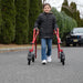 Outdoor Circle Specialty Klip Posterior Walker with Large 8-Inch Swivel Wheels Lightweight, Adjustable Mobility Support for Kids and Adults