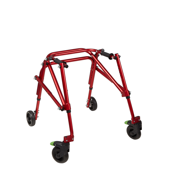 High Quality Circle Specialty Klip Posterior Walker with Large 8-Inch Swivel Wheels Lightweight, Adjustable Mobility Support for Kids and Adults