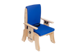 Aesthetic Circle Specialty Pango Activity Classroom Chair Adjustable Seating for Posture and Comfort with Back height 16 inches and Blue Cushion backrest & seat, seatbelt, adjustable armrest