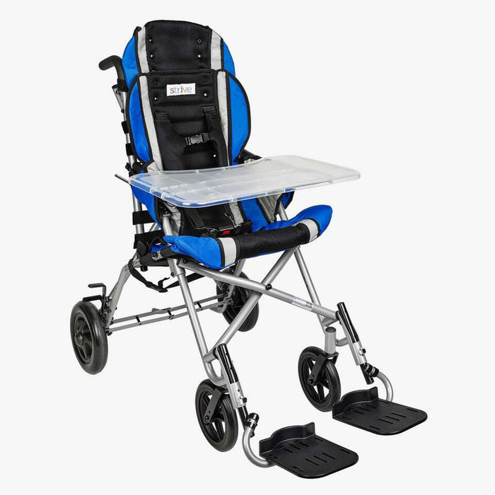 Blue Circle Specialty Strive Adaptive Stroller for Children with Disabilities Lightweight, Adjustable, and Supportive Mobility Solution with Plastic tray