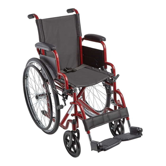 Red Circle Specialty Ziggo Lightweight Manual Wheelchair for Kids and Teens Adjustable, Durable, and Comfortable Mobility Solution