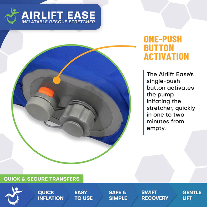 Climbing Steps Airlift Ease Inflatable Stretcher One Push Button View