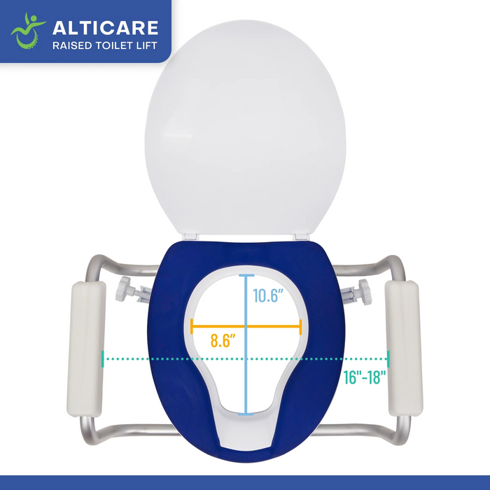 Climbing Steps AltiCare 5 Non Slip Raised Toilet Seat Above View
