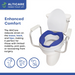 Climbing Steps AltiCare 5 Non Slip Raised Toilet Seat Without Handle View