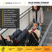 Climbing Steps Atlas Portable Wheelchair Stair Lift With Patient Using Stair Lift Assist By Caregiver View