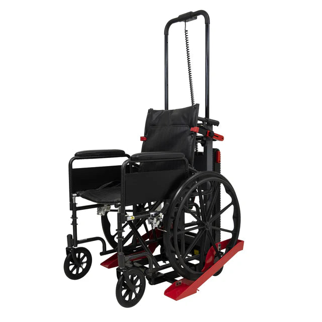 Climbing Steps Atlas Portable Wheelchair Stair Lift With Wheelchair View