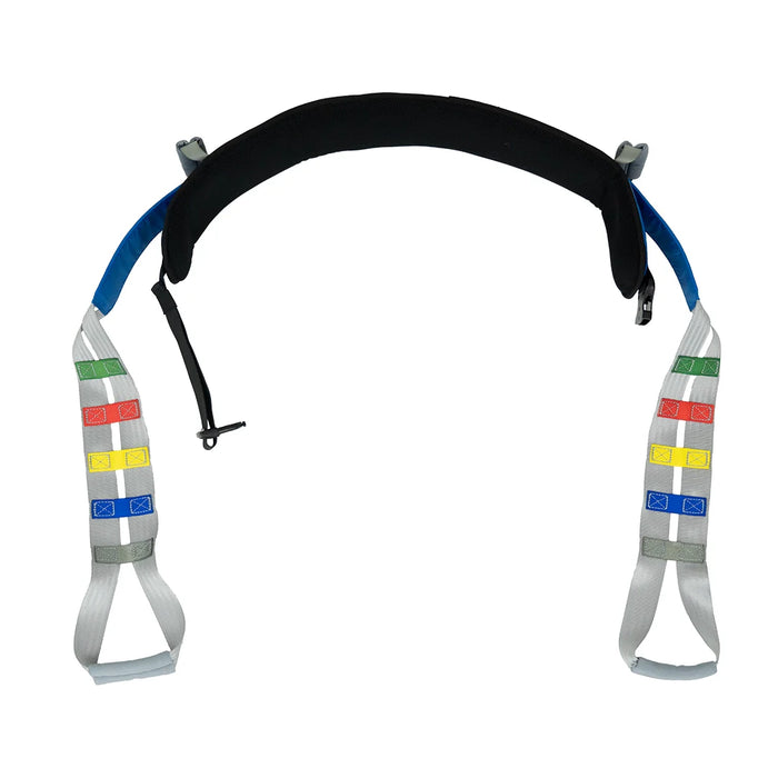 Climbing Steps BackGuard Sling for Sit to Stand Lifts Padded Back And Color Coded Straps View