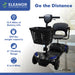 Climbing Steps Blue Eleanor Electric Mobility Scooter Major Product Features View