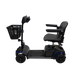 Climbing Steps Blue Eleanor Electric Mobility Scooter With Basket And Seat Side View