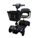 Climbing Steps Blue Eleanor Electric Mobility Scooter With Large Front Basket Front Angle View