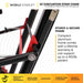 Climbing Steps EZ Evacuation Chair Frame Material Close Up View