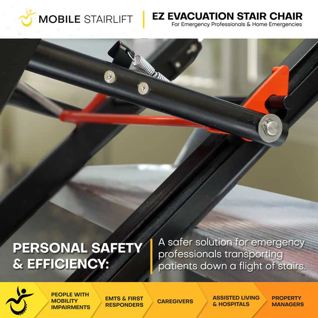 Climbing Steps EZ Evacuation Chair Safety Material View