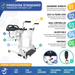 Climbing Steps Freedom Transfer Patient Lift Electric, Sling-Free Mobility Solution With Adjustable Height, Commode Access And Tool-Free Setup With Inclusions
