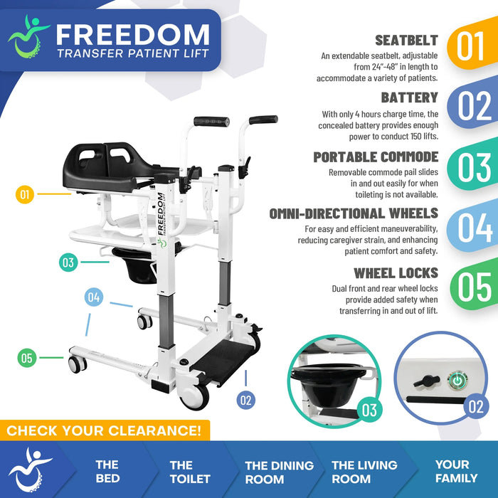 Climbing Steps Freedom Transfer Patient Lift Additional Product Features View