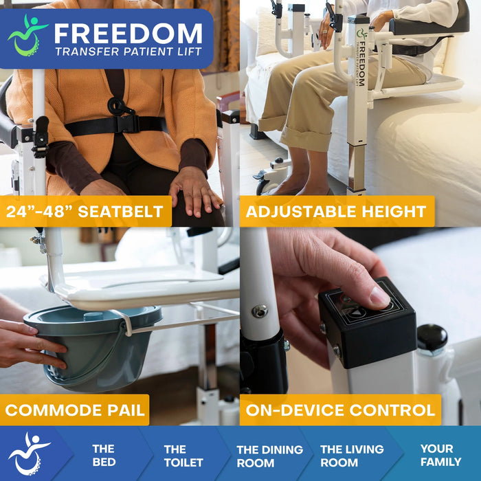 Climbing Steps | Freedom Transfer Patient Lift - Standard