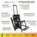 Climbing Steps Genesis Flex Transport Chair and Portable Stairlift Chair Product Features View
