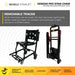 Climbing Steps Genesis Flex Transport Chair and Portable Stairlift Chair Removable Tracks View