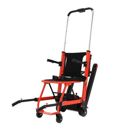 Climbing Steps Helix Mobile Stairlift With Handle In Extended View