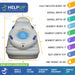 Climbing Steps HelpUp Fall Recovery Patient Lift Dimensions View