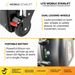 Climbing Steps LITE Mobile Stairlift Locking Wheels And Battery View