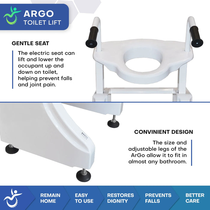 Climbing Steps White ArGo Electric Toilet Lift User Benefits View