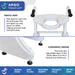 Climbing Steps White ArGo Electric Toilet Lift User Benefits View