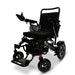 Black Standard ComfyGO MAJESTIC IQ-7000 Auto Folding Electric Wheelchair Lightweight, Airline-Friendly, and Travel Ready with joystick controller mounted on the right armrest and sleek black frame