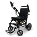ComfyGO Glide Care G-5 Lightweight Foldable Electric Wheelchair Front Side view both ArmrestLift up