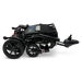 ComfyGO Glide Care G-5 Lightweight Foldable Electric Wheelchair Side View and a Flat position