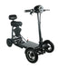 Black ComfyGO MS3000 Lightweight Foldable Mobility Scooter Powerful, Eco-Friendly, and Built for City Commuting with Large front two wheels and additional pad support in have a back rest 