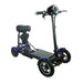 Blue ComfyGO MS3000 Lightweight Foldable Mobility Scooter Powerful, Eco-Friendly, and Built for City Commuting with additional support pad large circular headlight
