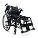 ComfyGO X-1 Lightweight Manual Wheelchair With Lifting Armrests, Side View.