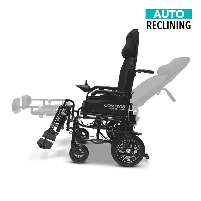 ComfyGO X 9 Remote Controlled Electric Wheelchair Automatic Reclining Back rest and foot rest Shallow