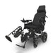 ComfyGO X 9 Remote Controlled Electric Wheelchair Automatic Reclining Back rest with both raised foot Rest Black and Left armrest Raised