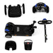 Blue ComfyGO Z-4-Electric Powered Mobility Scooter with a Lightweight Detachable Frame