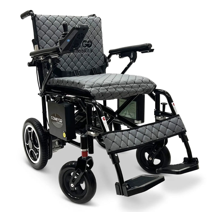 ComfyGo  X7-LE Ultra-Lightweight Comfortable and Electric Wheelchair with Dual Batteries, 23-Mile Range and 265 lb Capacity