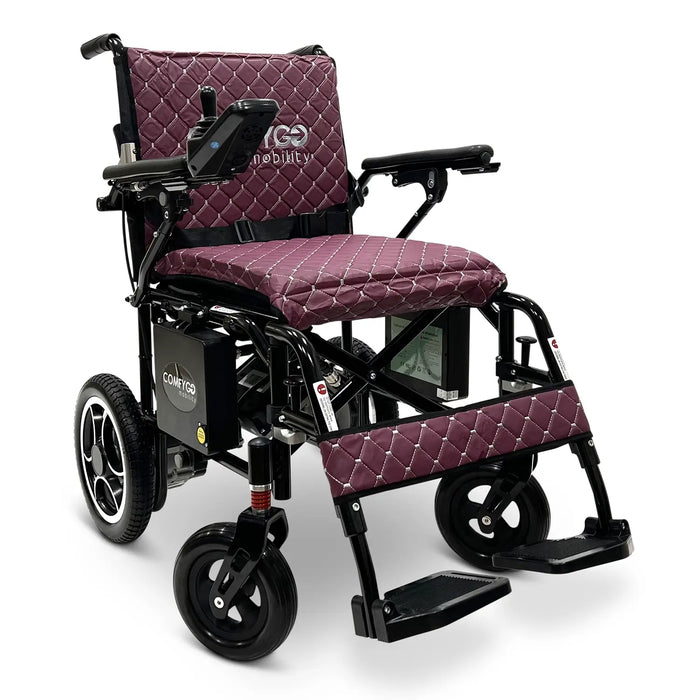 ComfyGo  X7-LE Ultra-Lightweight Easily Fold, Electric Wheelchair with Dual Batteries, 23-Mile Range and 265 lb Capacity