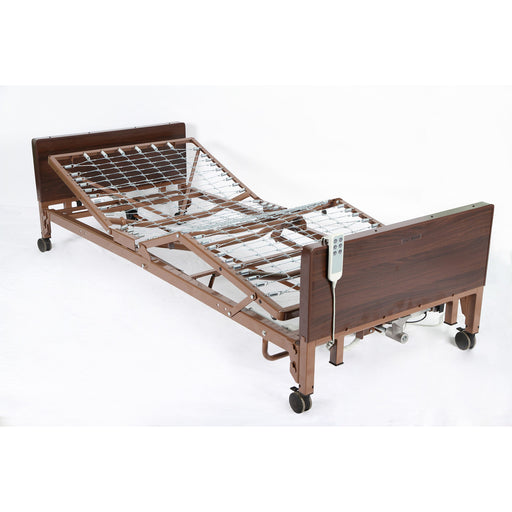 CostCare B135C Semi Electric Homecare Bed In Elevated Head And Knee Section View