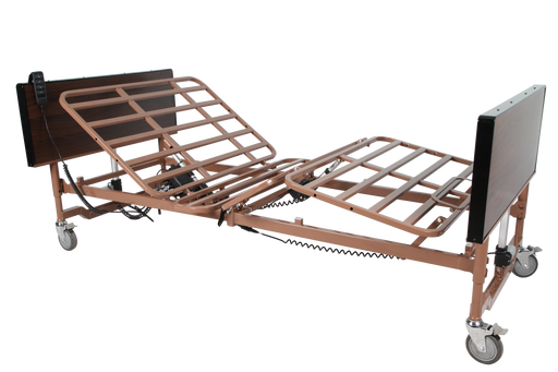 CostCare B142S Full Electric Bariatric Homecare Bed In Elevated Head And Knee Position View
