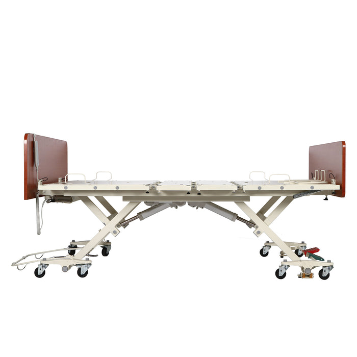 CostCare B359 Heavy Duty Bariatric Width Convertible LTC Low Bed Elevated Fully Flat View