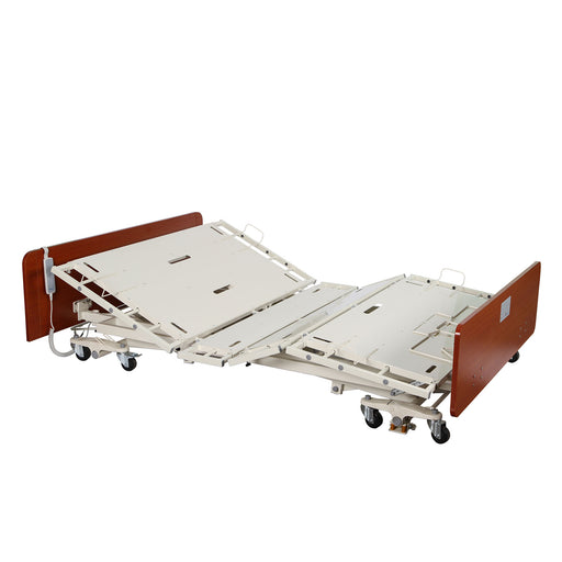 CostCare B359 Heavy Duty Bariatric Width Convertible LTC Low Bed Raised Head And Knee Section View