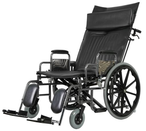 CostCare Reclining Bariatric Wheelchair With Elevating Legrests View
