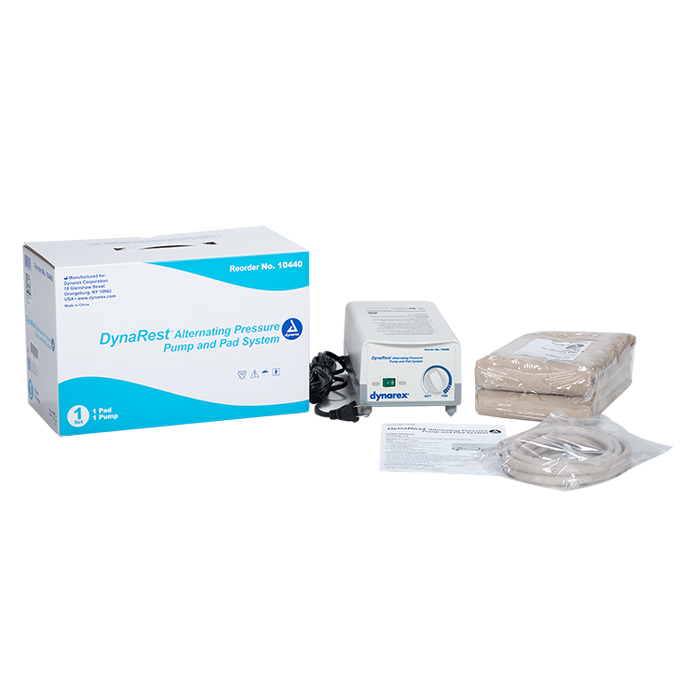 Enhanced Dynarex DynaRest Alternating Pressure Pump and Pad System Therapeutic Mattress Overlay to Reduce Pressure Wounds and Enhance Patient Comfort