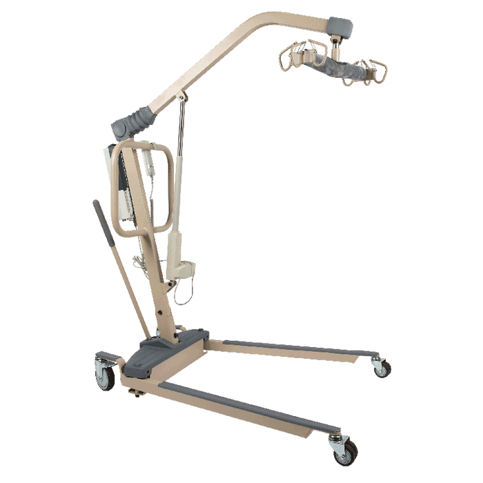 Side Profile Dynarex Bariatric Electric Patient Lift 600 lb. Capacity Heavy-Duty Lift for Safe Patient Transfers in Healthcare and Long-Term Care