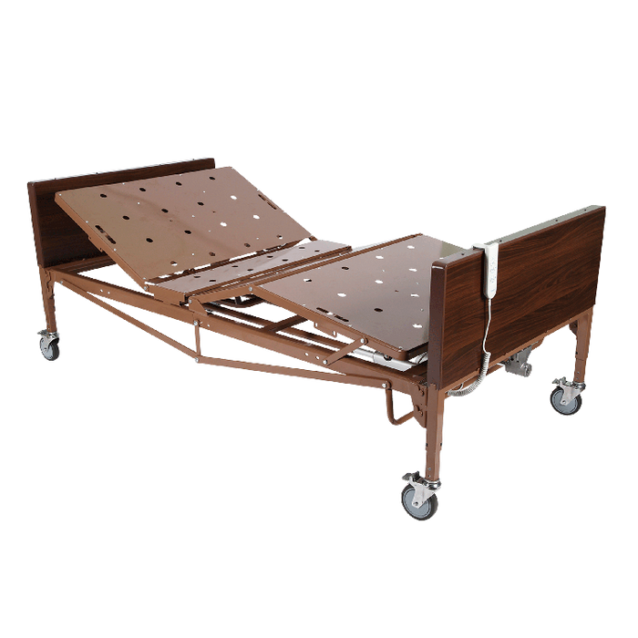 High Quality Dynarex Bariatric Full Electric Homecare Bed Height Adjustable Heavy-Duty Bed with 600 lb Weight Capacity