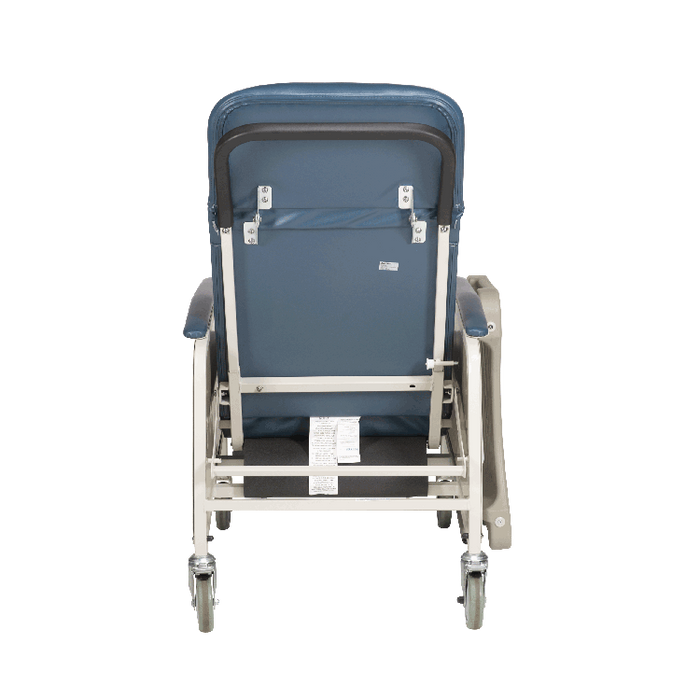 Back View Dynarex Bariatric Geri Chair 3-Position Recliner Durable Comfortable Seating for Bariatric Patients with Easy Adjustability and Removable Side Panels