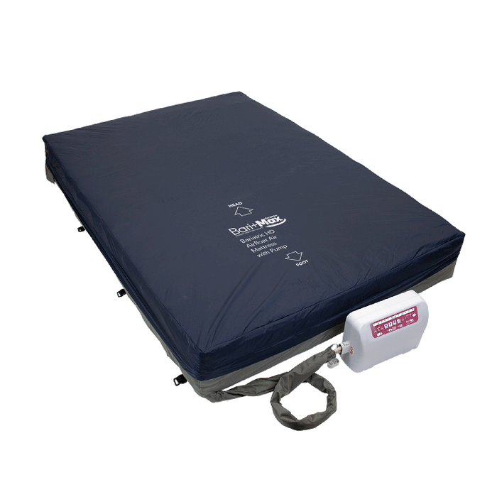 Heavy Duty Dynarex Bariatric HD Airfloat Air Mattress with Pump Adjustable Pressure Relief Mattress for Patients up to 1000 lb Capacity