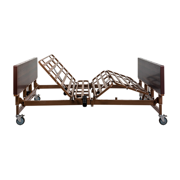 Steady Dynarex Bariatric HD Full Electric Homecare Bed Adjustable, Heavy-Duty 48" Bed for Home and Caregiving