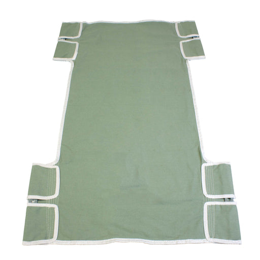 Green Dynarex Bariatric Standard Seat and Back Canvas Patient Lift Sling, 600 lb Capacity